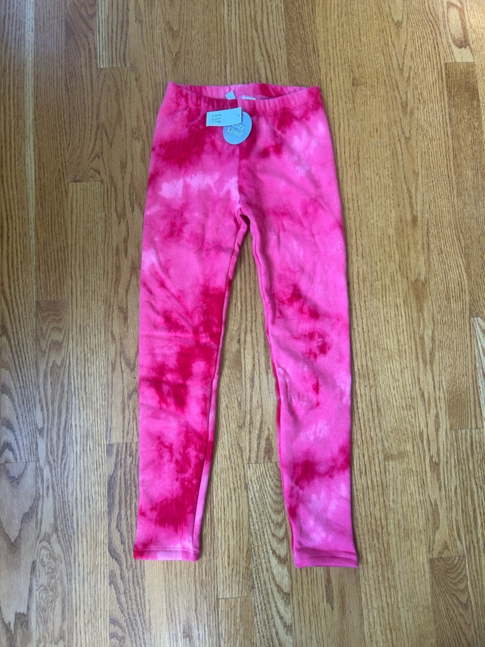 GAP Girls Bright Pink Tie-Dye Leggings